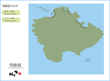 男鹿島のマップ