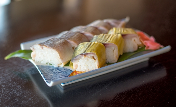 割烹旅館志みず、家島諸島究極さば寿司。