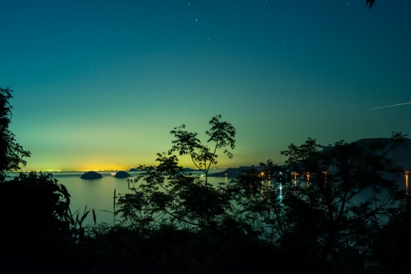 島の風景~家島本島・宮地区(夜の風景)家島神社付近